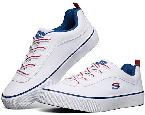 (W) Skechers V'Lites 'Putih Biru Merah' 155033-WHT Lookbook (W) Skechers V'Lites 'Putih Biru Merah' 155033-WHT