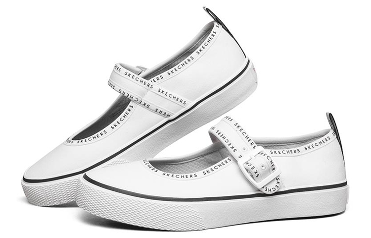 Lookbook (W) Skechers V'Lites 'Blanco Low Top' 74167-WHT