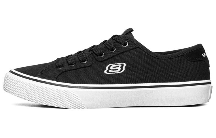 (Women) Skechers V'Lites Low-Top Sneakers Black/White 66666261-BKW