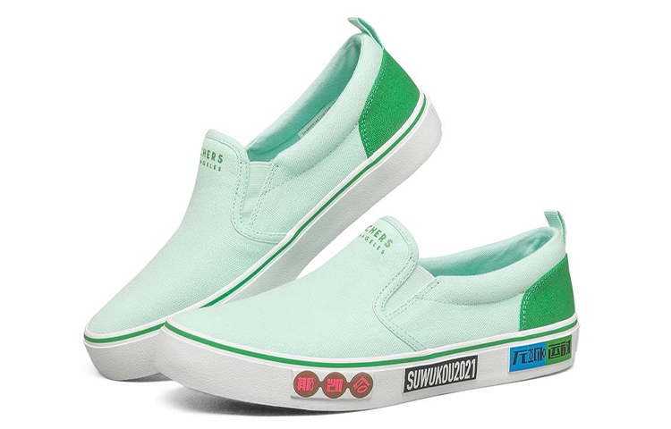 Lookbook (W) Baskets Skechers V''lites Vert Clair ''Light Green Black''. 66666346-LTGR