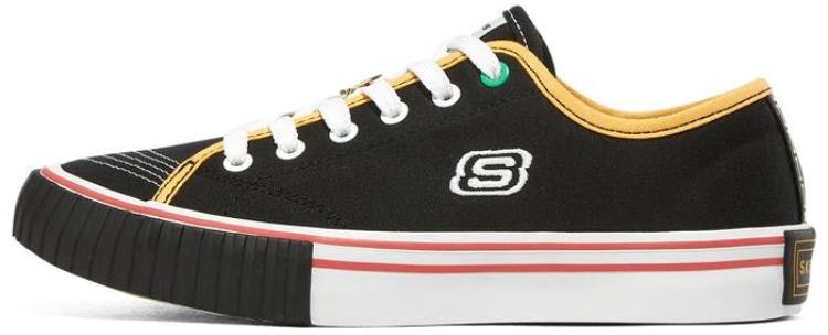 women-one-piece-x-skechers-d-lites-anti-slip-shock-absorbing-wear-resistant-low-top-black-896038-blk