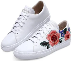 Lookbook Skechers Vaso 花卉 耐磨輕便 低筒 帆布鞋 女款 白色