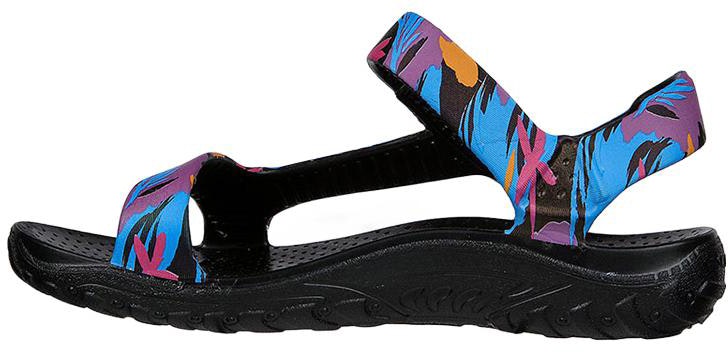 women-skechers-velcro-casual-sandal-black-blue-111170-bkmt