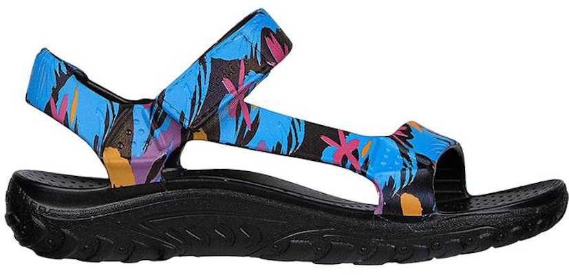 (W) Sandalia Casual Skechers con Velcro 'Negro Azul' 111170-BKMT Order (W) Sandalia Casual Skechers con Velcro 'Negro Azul' 111170-BKMT