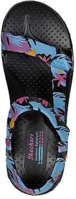 (W) Skechers Sandal Kasual Velcro 'Hitam Biru' 111170-BKMT Shop (W) Skechers Sandal Kasual Velcro 'Hitam Biru' 111170-BKMT