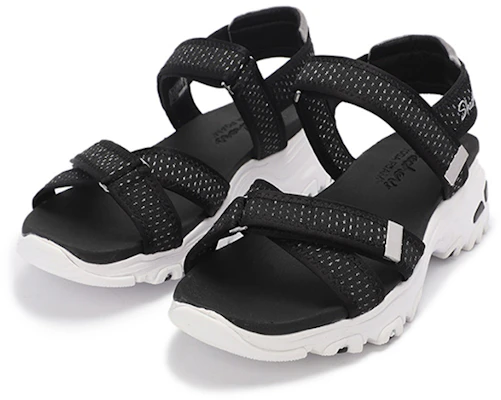 (W) Skechers Klittenbandsandalen ''Zwart'' 119241-BKPW Lookbook (W) Skechers Klittenbandsandalen ''Zwart'' 119241-BKPW