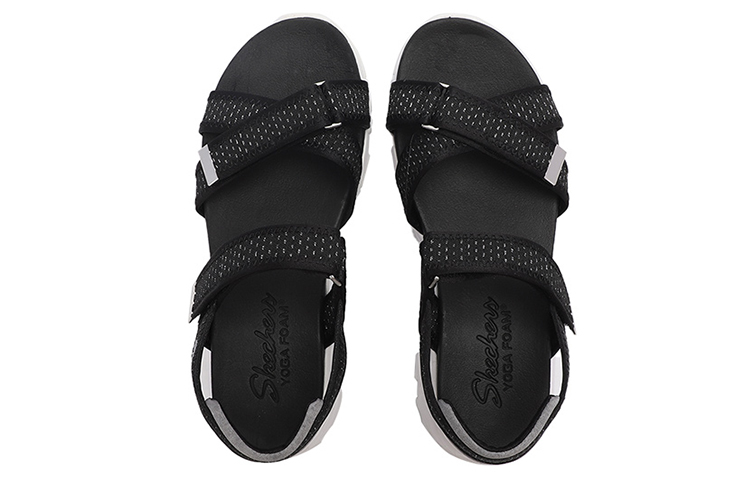 (W) Skechers Velcro Sandal 'Black' 圖 4