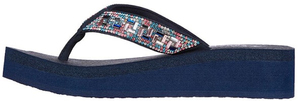 (Women) Skechers Vinyasa-Geo-Queen 'Navy Blue' 119296-NVMT (Women) Skechers Vinyasa-Geo-Queen 'Navy Blue' 119296-NVMT