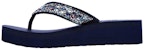 (W) Skechers Vinyasa-Glory Day 'Selipar Kasual Biru' 31619-NVMT