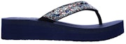 Order (W) Skechers Vinyasa-Glory Day 'Selipar Kasual Biru' 31619-NVMT