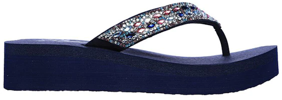 Order (Women) Skechers Vinyasa-Glory Day 'Blue Casual Flip-Flop' 31619-NVMT