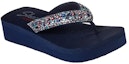 Lookbook (W) Skechers Vinyasa-Glory Day 'Selipar Kasual Biru' 31619-NVMT