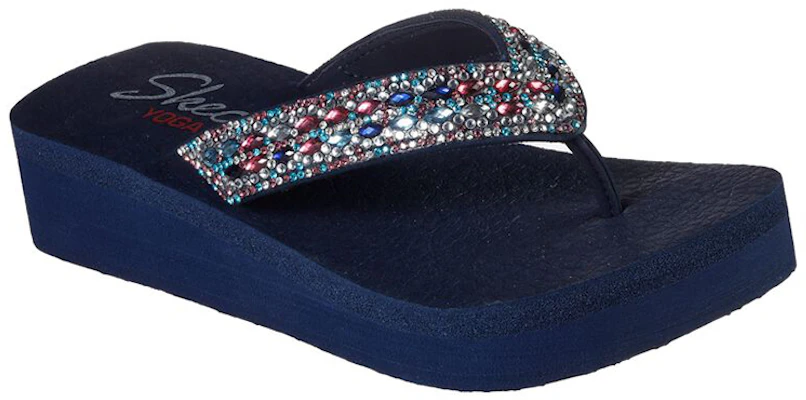 (W) Skechers Vinyasa-Glory Day 'Selipar Kasual Biru' 31619-NVMT Lookbook (W) Skechers Vinyasa-Glory Day 'Selipar Kasual Biru' 31619-NVMT