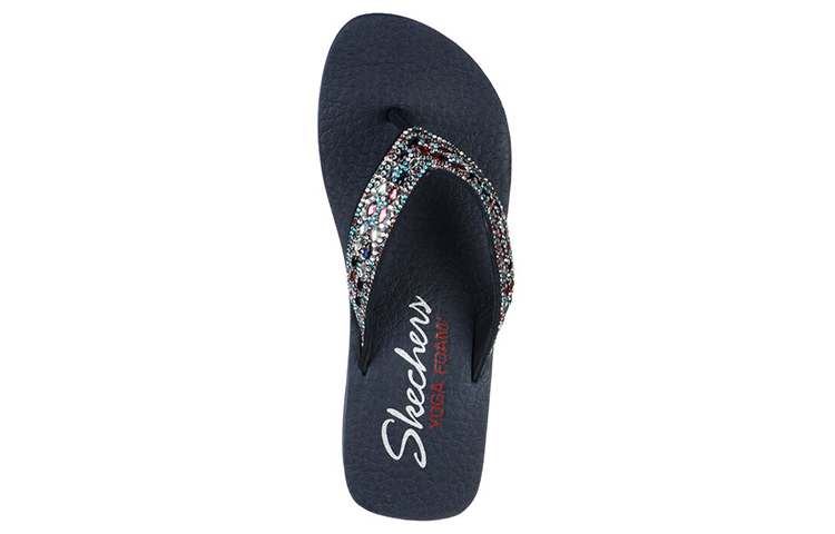 Shop (W) Skechers Vinyasa-Glory Day 'Selipar Kasual Biru' 31619-NVMT