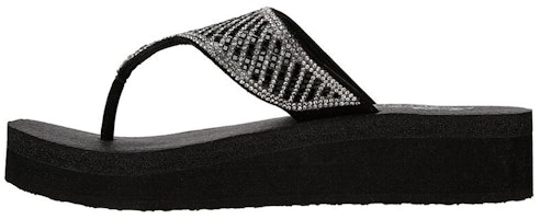 (Women) Skechers Vinyasa 'Black Casual Flip-Flop' 119297-BLK (Women) Skechers Vinyasa 'Black Casual Flip-Flop' 119297-BLK