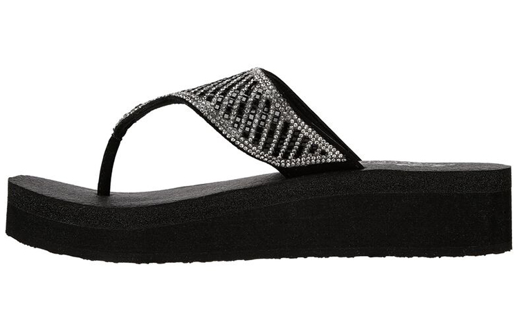 (Women) Skechers Vinyasa 'Black Casual Flip-Flop' 119297-BLK