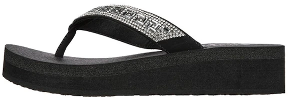 (Women) Skechers Vinyasa 'Geo Queen Black Silver' 119296-BLK (Women) Skechers Vinyasa 'Geo Queen Black Silver' 119296-BLK