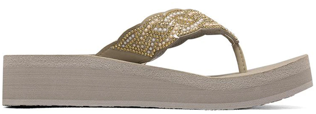 Skechers Vinyasa 夾腳休閒運動拖鞋 女款 灰褐色 Order Skechers Vinyasa 夾腳休閒運動拖鞋 女款 灰褐色