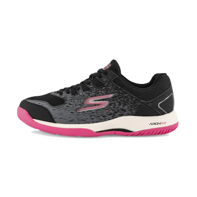 (W) Skechers Viper Court 'Black Pink'