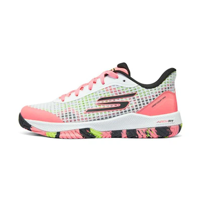 (W) Skechers Viper Court Pro - Pickleball 'White Pink Black'