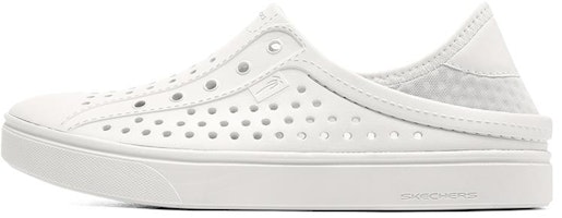 Skechers展望 一脚踩洞洞涼鞋 女款 白色 Buy Skechers展望 一脚踩洞洞涼鞋 女款 白色