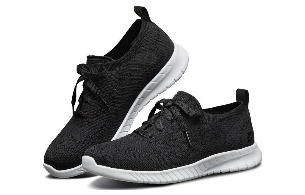 Lookbook (W) Skechers Wave-Lite 'Hitam Putih' 23630-BKW
