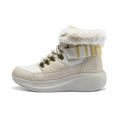 (W) Skechers Winter Comfy Boots 'Beige White'