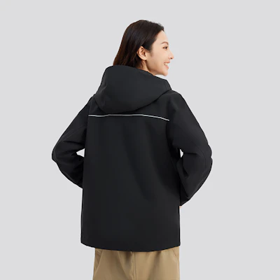 (W) Jaket Hooded Bernafas Wanita Skechers Outdoor Series Warna Carbon Black L424W166-0018 Sizing (W) Jaket Hooded Bernafas Wanita Skechers Outdoor Series Warna Carbon Black L424W166-0018