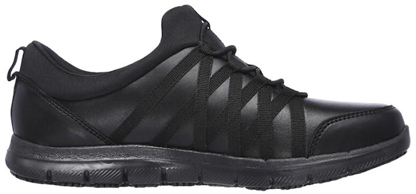 (W) Skechers Kerja Relaxed Fit: Ghenter-Dagsby SR 'Hitam' 77283EC-BLK Order (W) Skechers Kerja Relaxed Fit: Ghenter-Dagsby SR 'Hitam' 77283EC-BLK