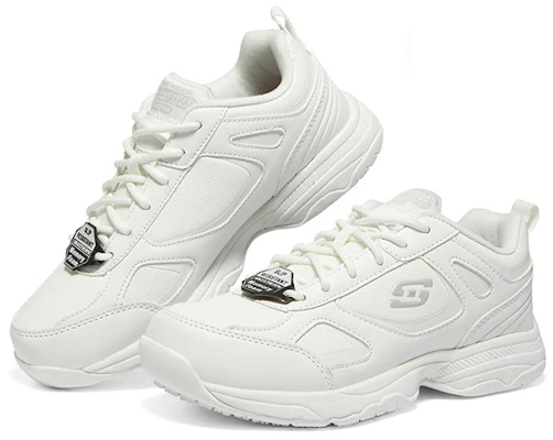 (W) 斯凯奇 工作系列宽松版 Dighton SR '白色' 77200-WHT Shop (W) 斯凯奇 工作系列宽松版 Dighton SR '白色' 77200-WHT