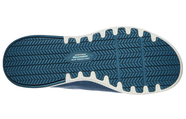 Shop (W) Skechers Kerja Relaxed Fit Rendah 'Biru' 77281-BLU