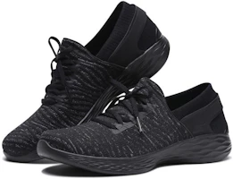 Lookbook Skechers YOU 防滑耐磨回彈 低幫 運動休閒鞋 女款 全黑