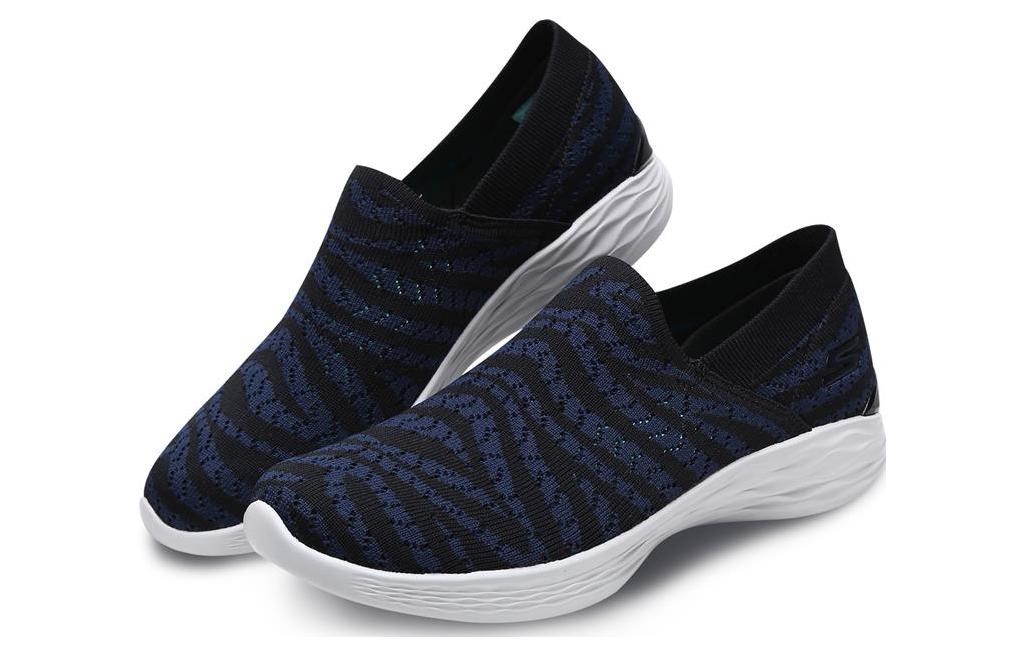 Lookbook (W) 스케쳐스 YOU 블랙블루 (Skechers YOU 블랙/블루 also acceptable if you need to shorten it further) 14972-BKNV