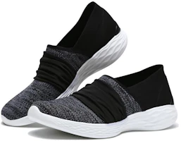 Lookbook Skechers YOU 透氣耐磨回彈 低幫 運動休閒鞋 女款 黑色