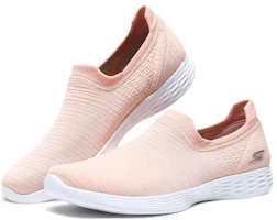Lookbook Skechers YOU Define 防滑減震耐磨 低筒 運動休閒鞋 女款 桃粉色