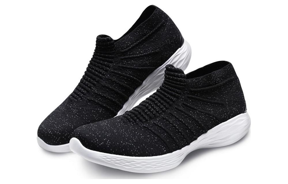 Lookbook (Women) Skechers YOU Mid-Top 'Black and White' 14961-BKW
