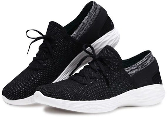 (W) Kasut Lari Skechers You Hitam/Putih 14960-BKW Lookbook (W) Kasut Lari Skechers You Hitam/Putih 14960-BKW