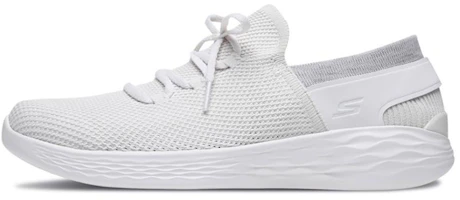 (Women) Skechers You Running Shoes White 14960-WHT (Women) Skechers You Running Shoes White 14960-WHT