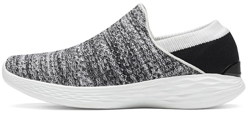 (Women) Skechers You Slip-On 'White Grey Black' 14951-WBK Buy (Women) Skechers You Slip-On 'White Grey Black' 14951-WBK
