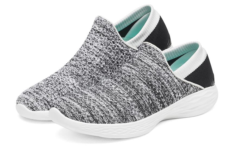 Lookbook (Women) Skechers You Slip-On 'White Grey Black' 14951-WBK
