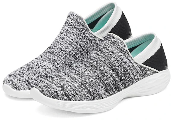 (Women) Skechers You Slip-On 'White Grey Black' 14951-WBK Lookbook (Women) Skechers You Slip-On 'White Grey Black' 14951-WBK