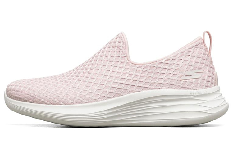 (Women) Skechers You Wave Running Shoes Pink/White 132000-LTPK