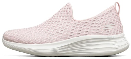 (Women) Skechers You Wave Running Shoes Pink/White 132000-LTPK (Women) Skechers You Wave Running Shoes Pink/White 132000-LTPK