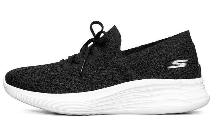 (Women) Skechers You Wave Slip-On 'Black White' 132012-BKW