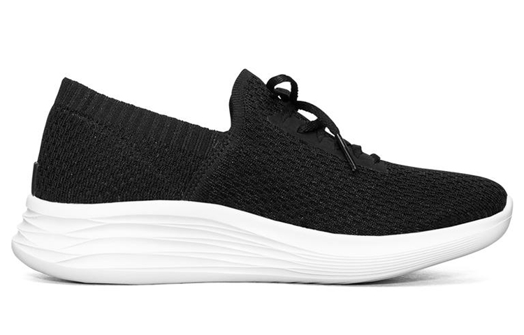 Order (Women) Skechers You Wave Slip-On 'Black White' 132012-BKW