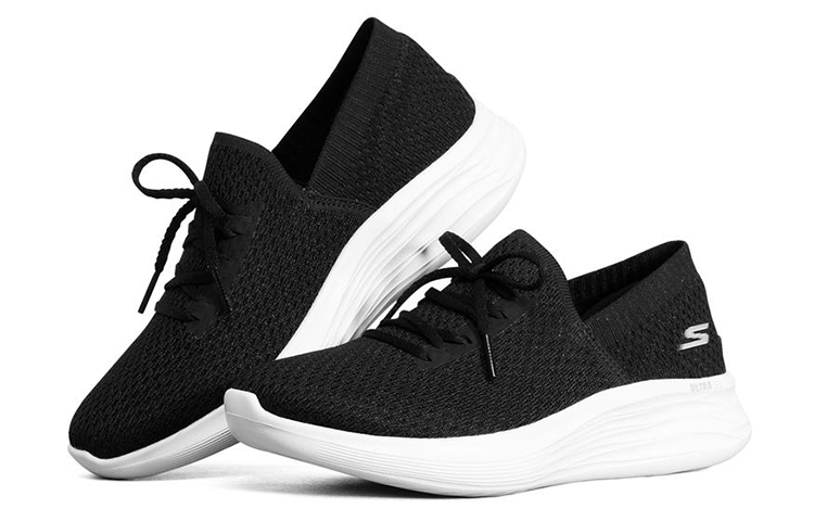 Lookbook (Women) Skechers You Wave Slip-On 'Black White' 132012-BKW