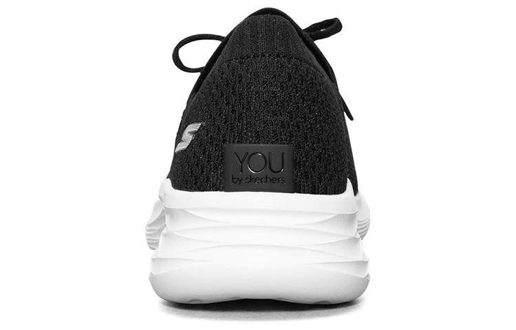 Shop (Women) Skechers You Wave Slip-On 'Black White' 132012-BKW