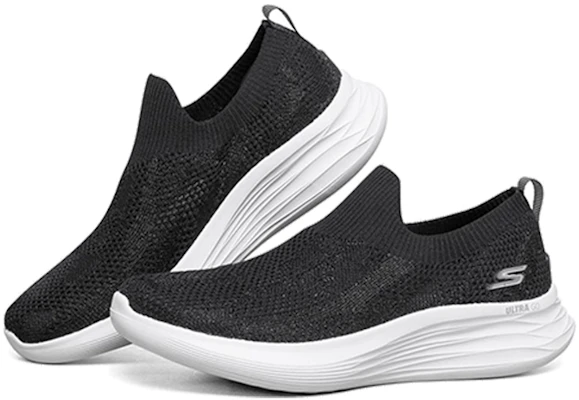 (W) Skechers You Wave Scarpe Slip-On Nero 132005-BKW Lookbook (W) Skechers You Wave Scarpe Slip-On Nero 132005-BKW