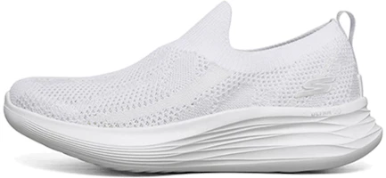 (Women) Skechers You Wave Slip-on Shoes White 132005-WHT (Women) Skechers You Wave Slip-on Shoes White 132005-WHT
