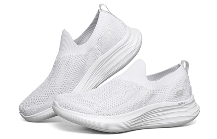 Lookbook (W) Skechers You Wave Scarpe Slip-on Bianche 132005-WHT